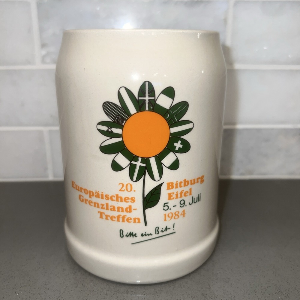 # 20~Oktoberfest Vintage Bitburg Eifel Europaisches Grenzland Treffen Beer Stein